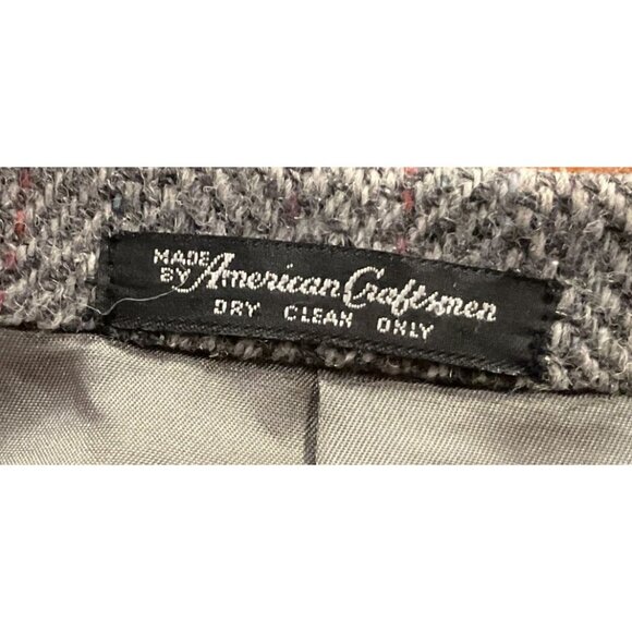 Vtg Harris Tweed Sport Coat Sz 48L Gray Brown Handwoven 100% Pure Scottish Wool - Picture 8 of 8